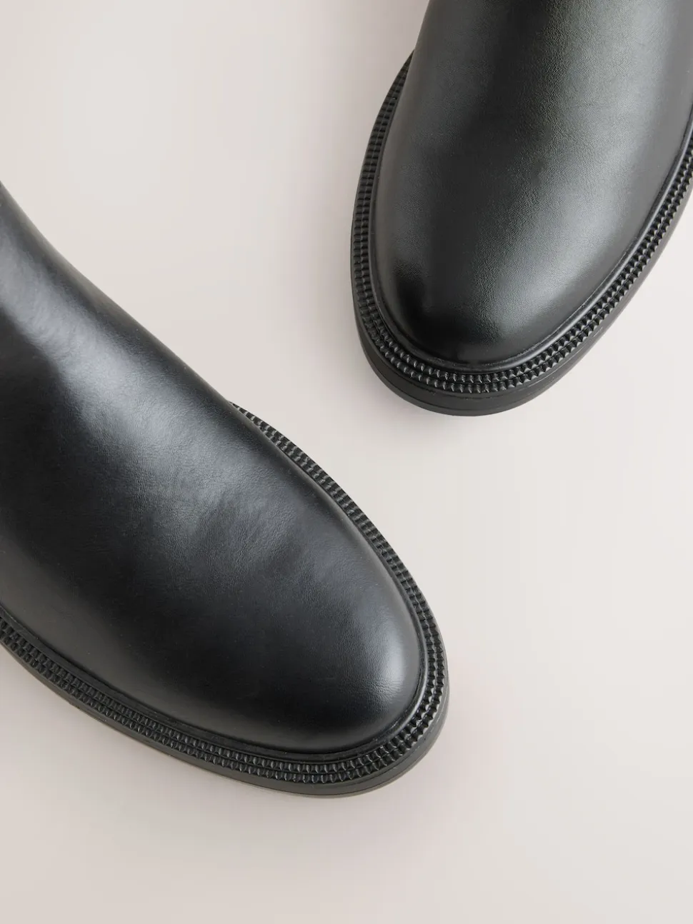 Black Standard/Wide Fit Buckled Chelsea Boots