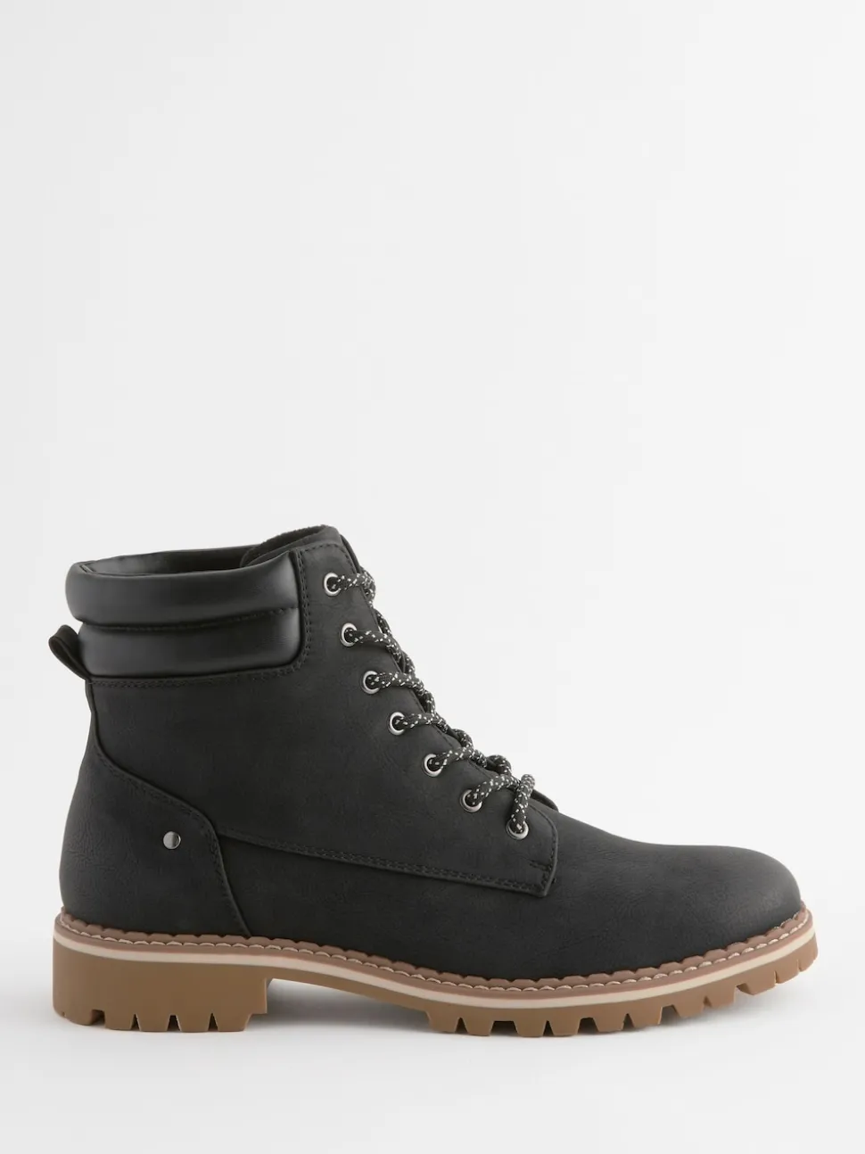 Black Standard/Wide Fit Forever Comfort® Casual Lace-Up Ankle Boots