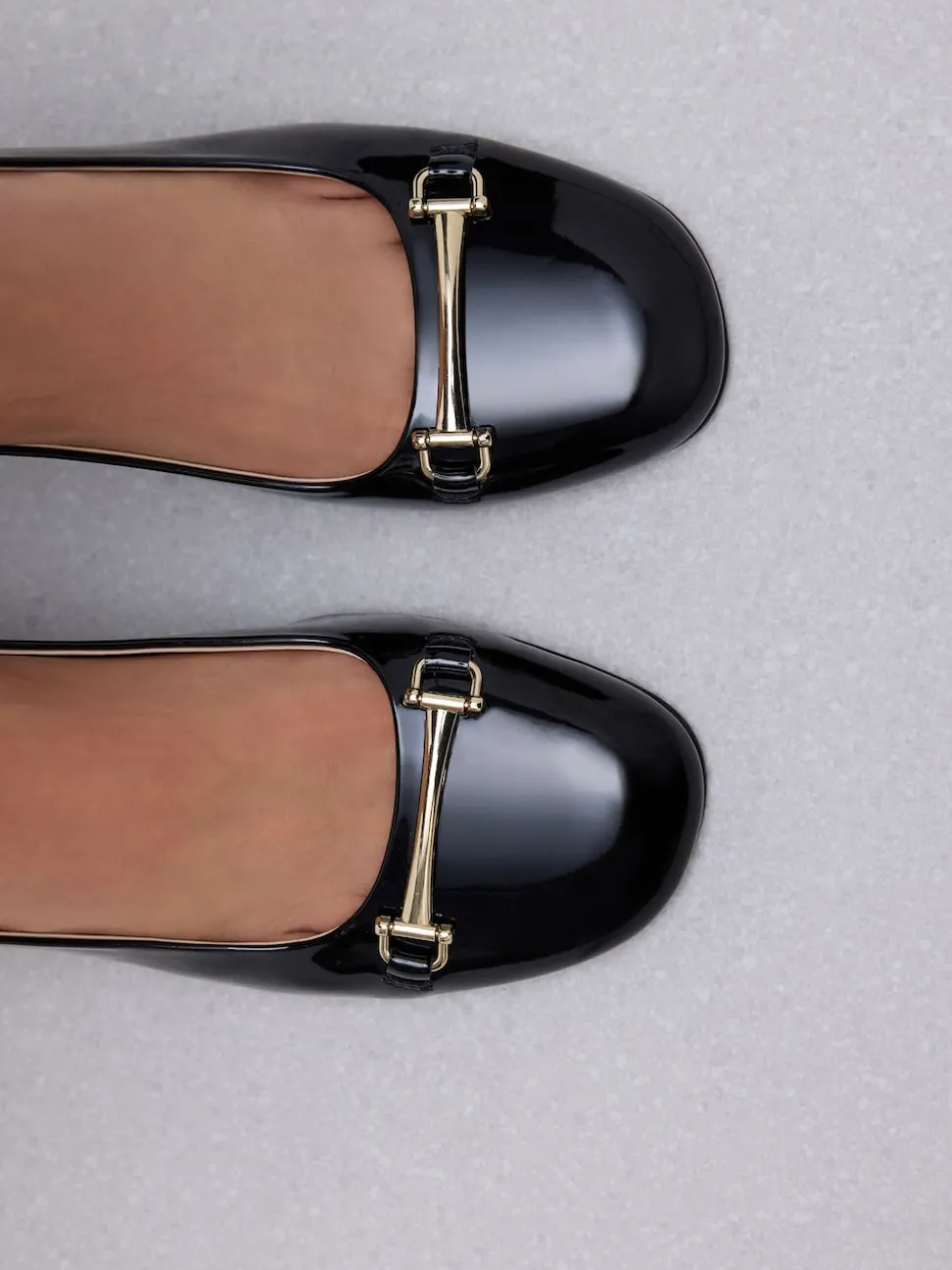Black Standard/Wide Fit Hardware Slingback Block Heels