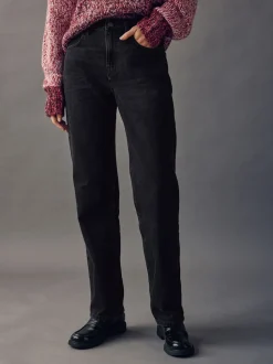 Black Straight Leg Jeans