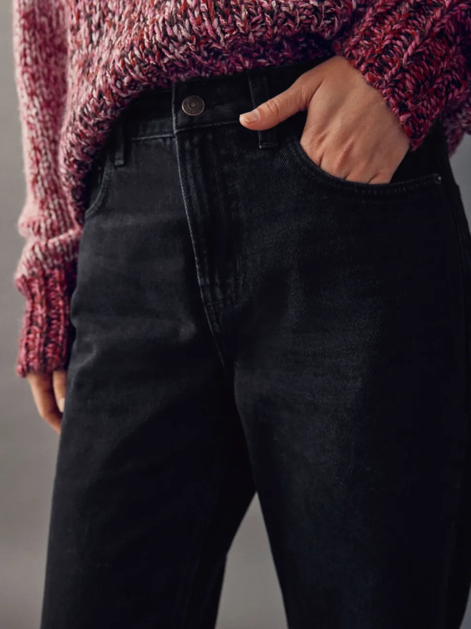 Black Straight Leg Jeans