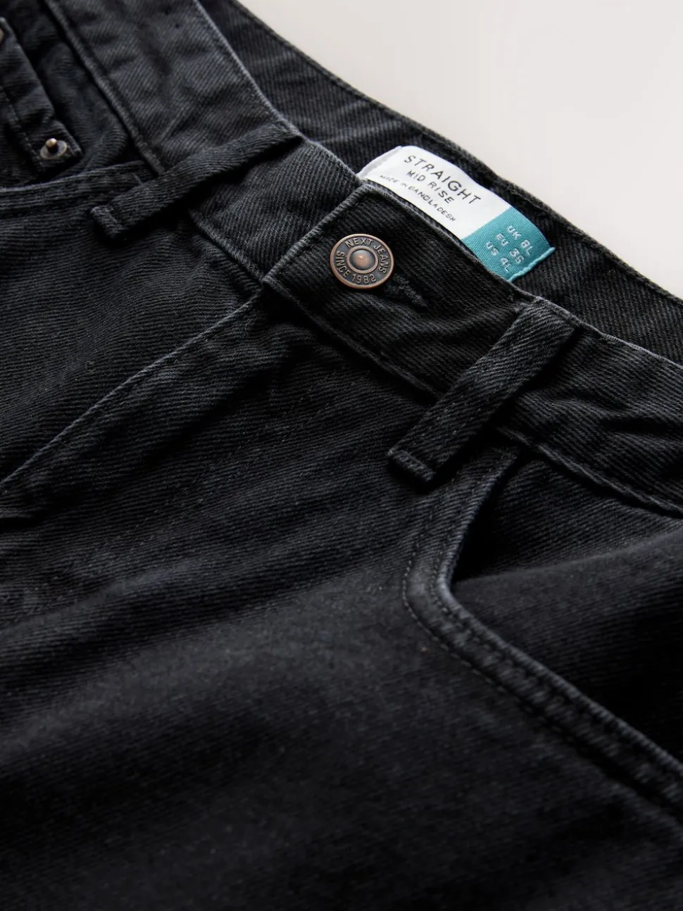 Black Straight Leg Jeans