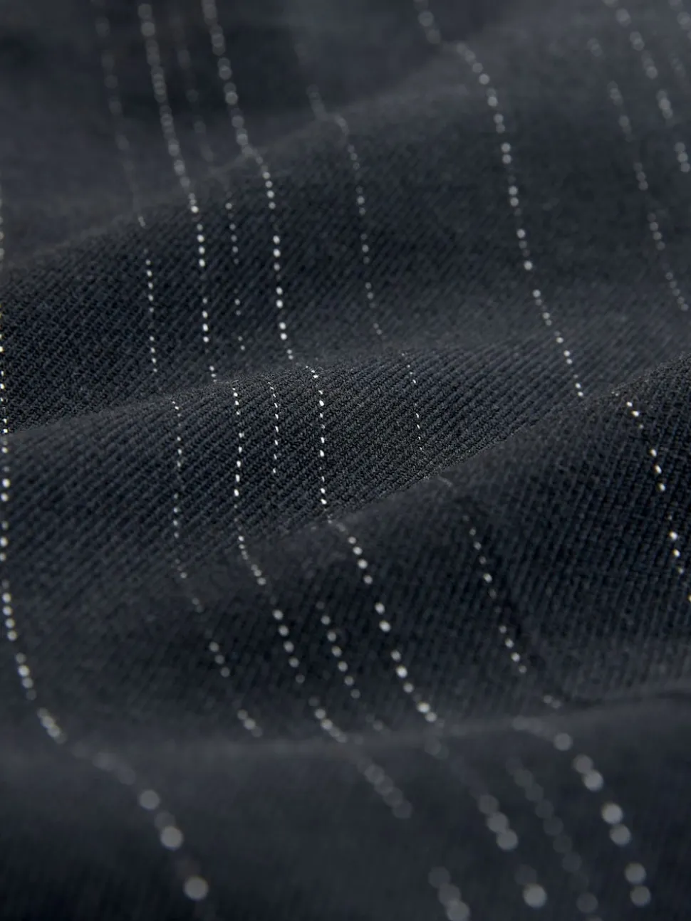 Black Striped Flared Trousers