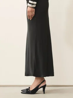 Black Suede Forever Comfort® Leather Pointed Cutout Bow Slingback Heels