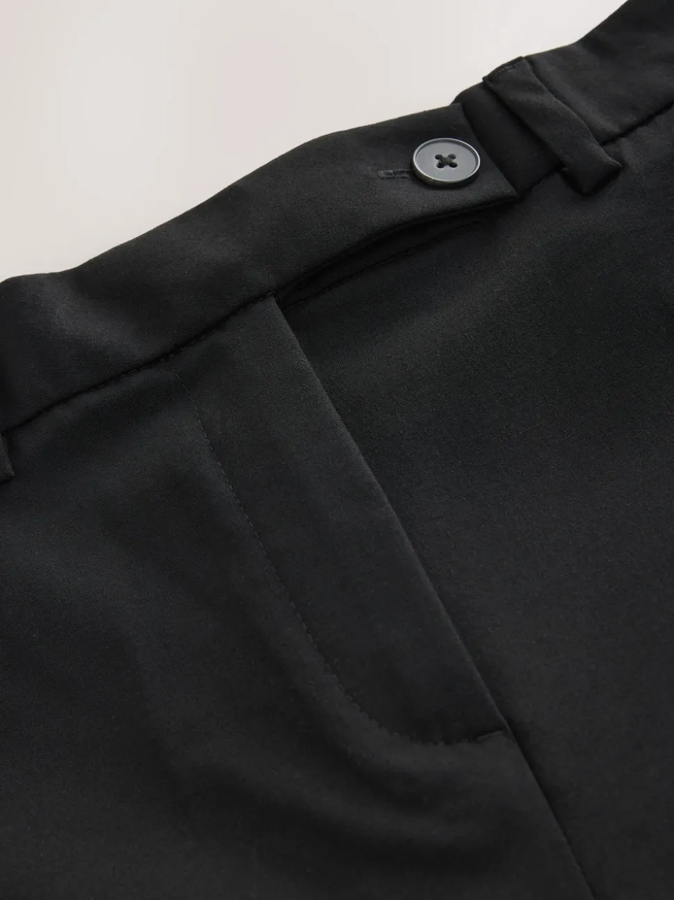 Black Tailored Bootcut Trousers With Wool