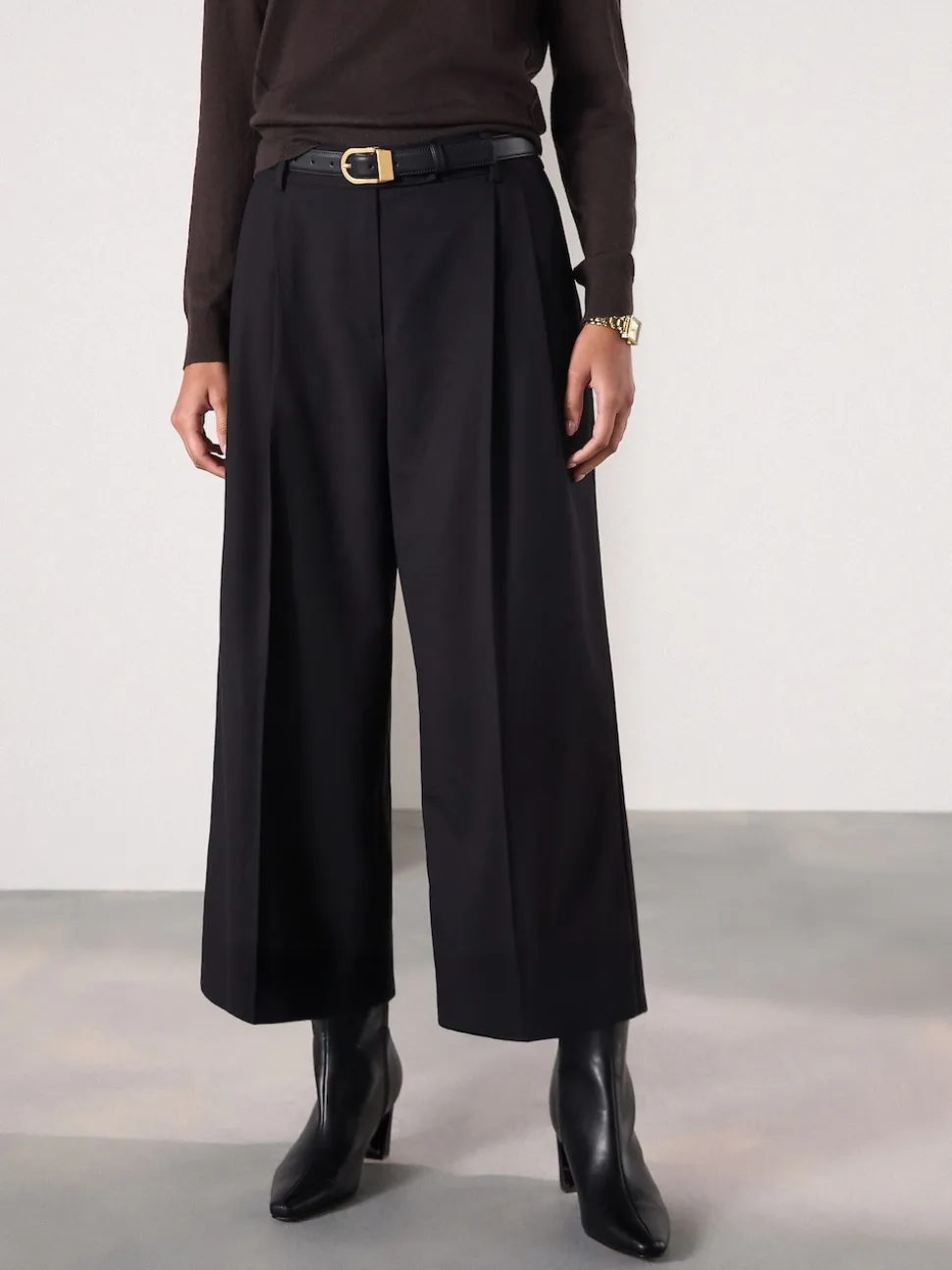 Black Tailored Culottes