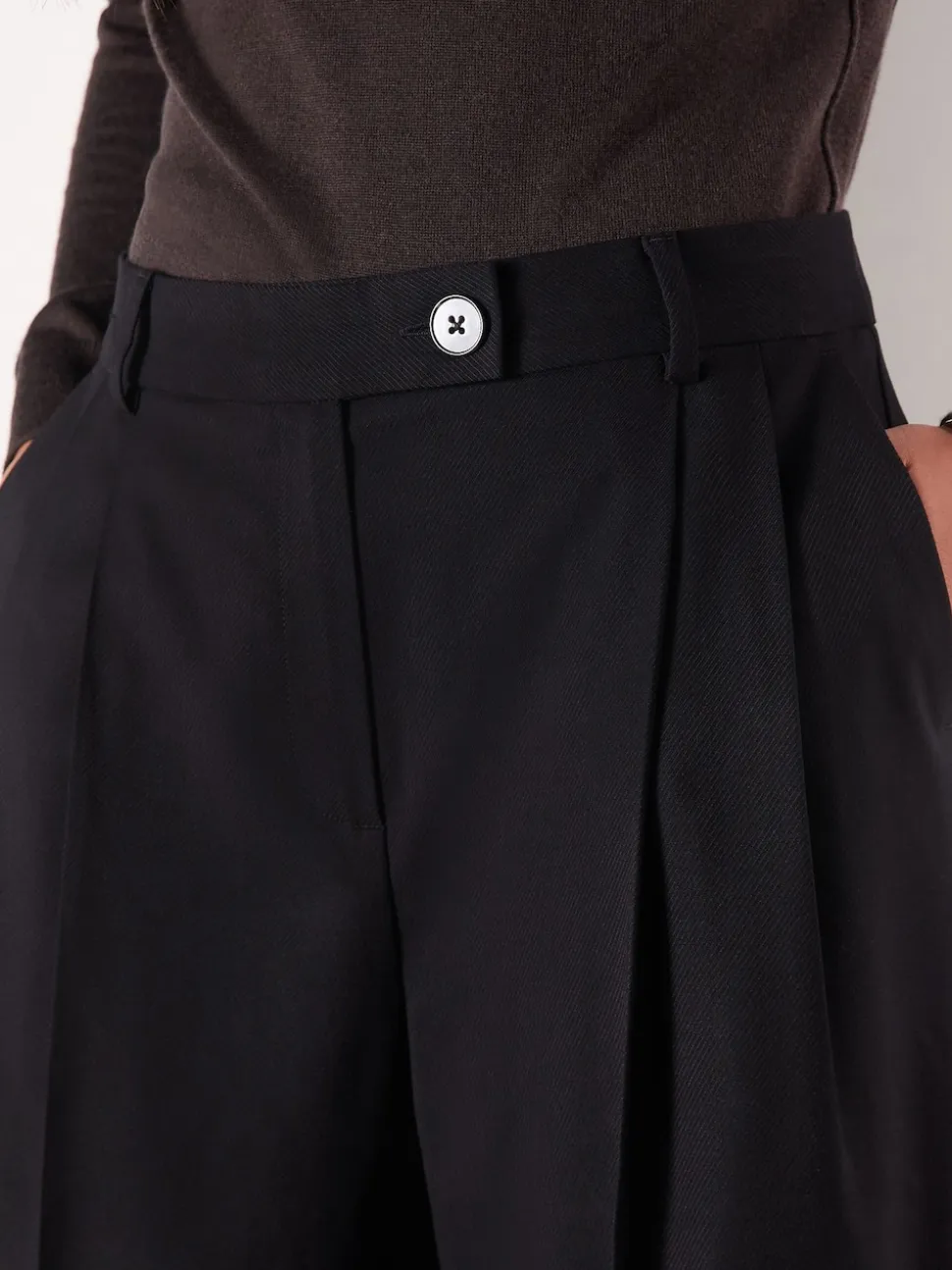 Black Tailored Culottes