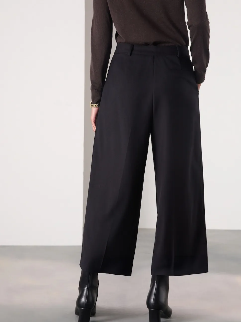 Black Tailored Culottes