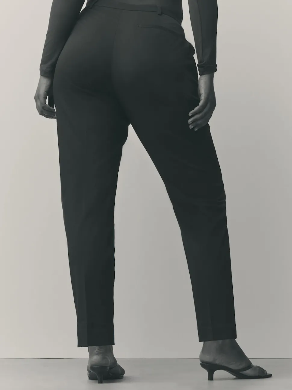 Black Tailored Hourglass Slim Trousers