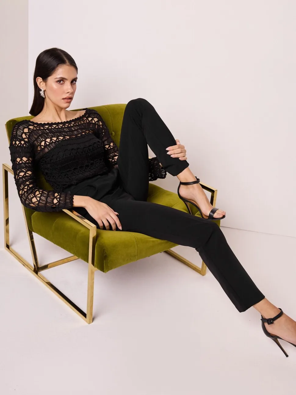 Black Tailored Hourglass Trousers