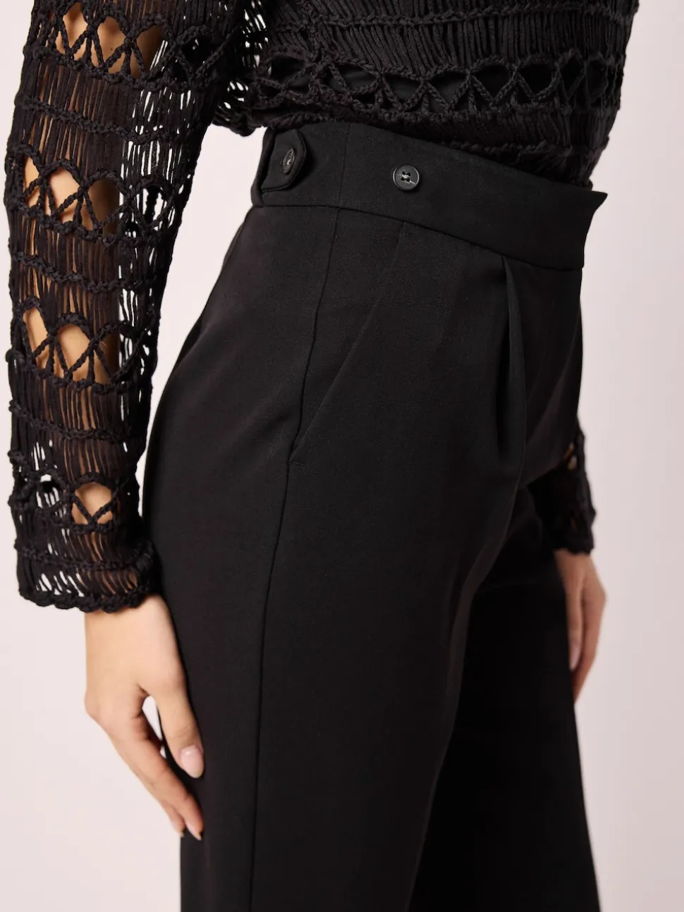 Black Tailored Hourglass Trousers