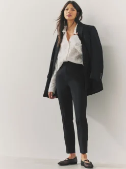 Black Tailored Skinny Trousers