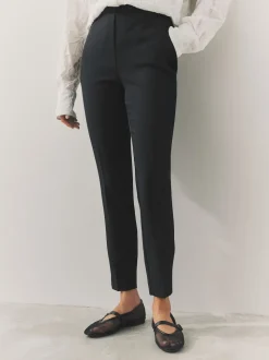 Black Tailored Skinny Trousers