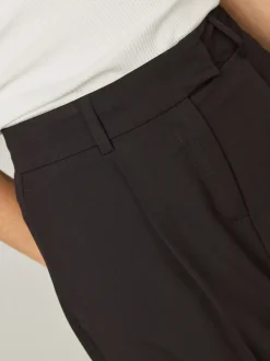 Black Tailored Tapered Trousers