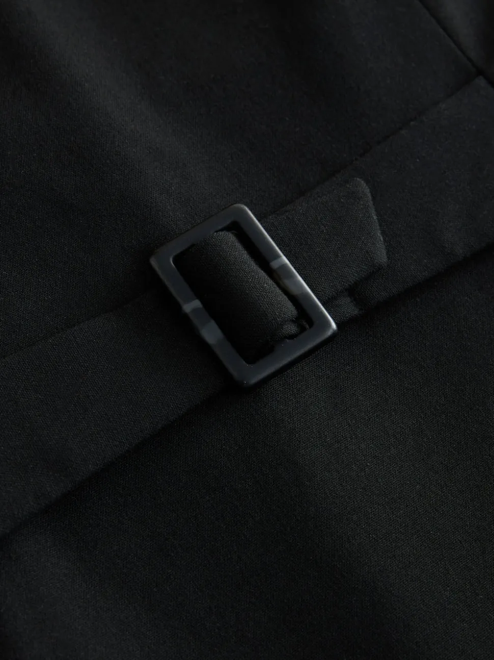 Black Tailored Waistcoat With Wool