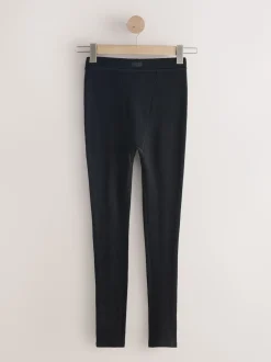Black Thermal Maximum Warmth Cosy Ribbed Legging
