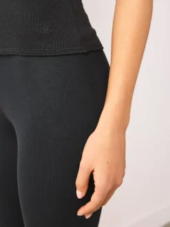 Black Thermal Maximum Warmth Cosy Ribbed Vest
