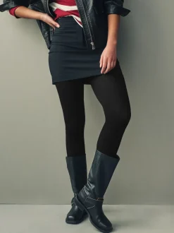 Black Thermal Wool Blend Knitted Tights 1 Pack