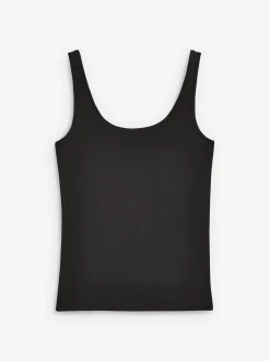 Black Thick Strap Vest