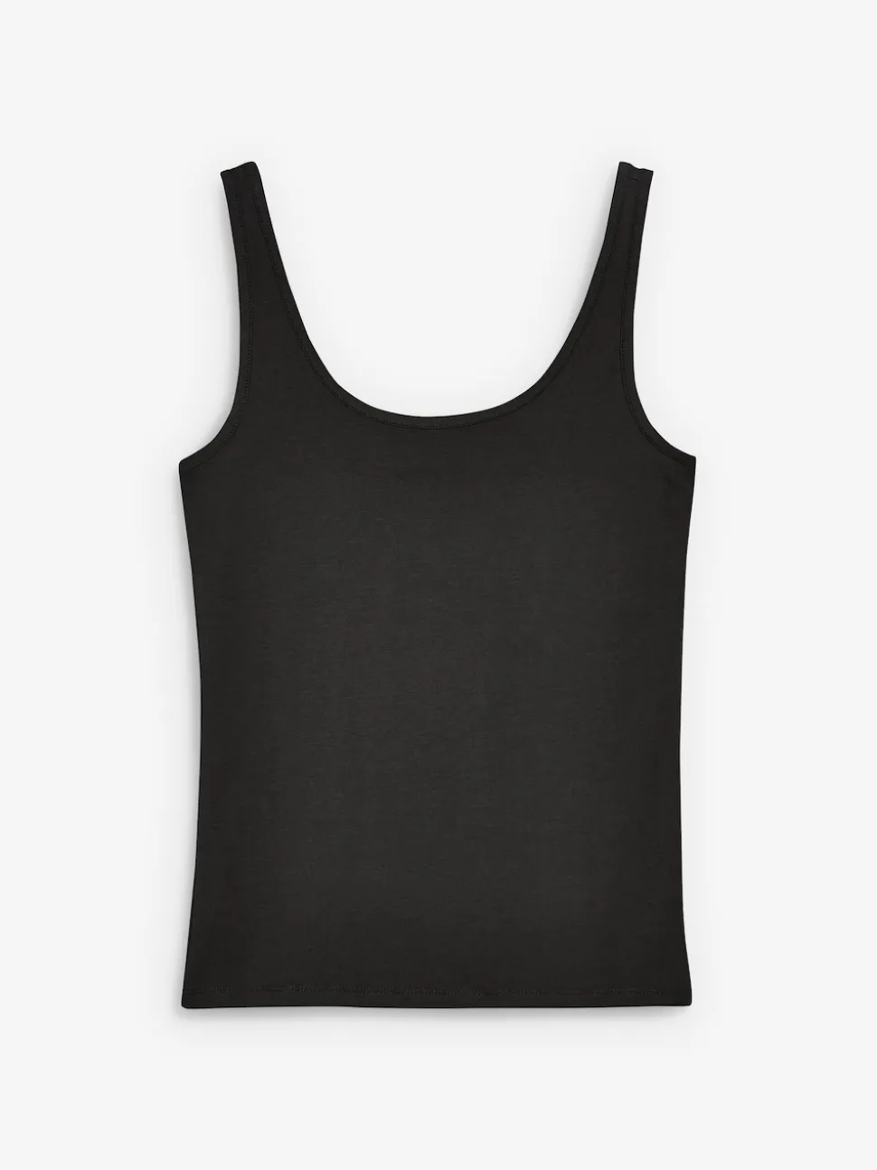 Black Thick Strap Vest
