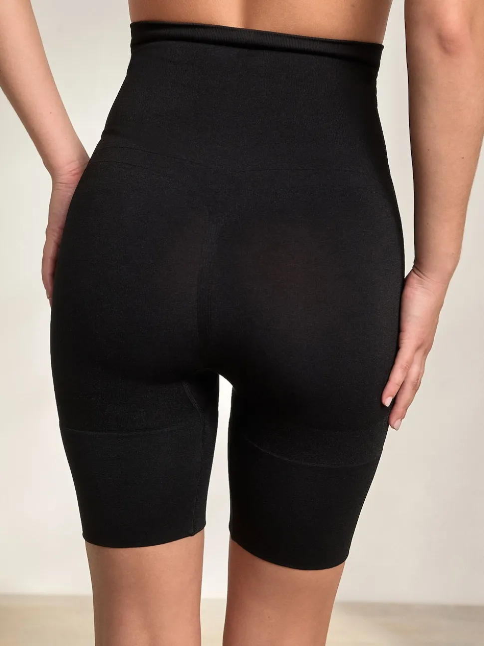 Black Thigh Smoother Short Seamless Firm Tummy Control Shaping Briefs