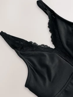 Black Total Support Ultimate Comfort Super Soft Fuller Bust Shaping Bodysuit