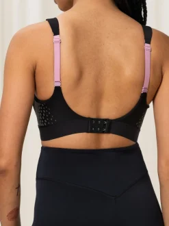Black Triaction Hybrid Lite Padded Sports Bra