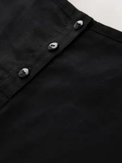 Black T-Shirt With Linen