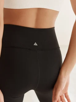 Black Tummy Control High Waisted Capri Length Sculpting Leggings
