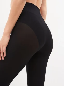 Black Ultimate Comfort Opaque 100D Tights Two Pack
