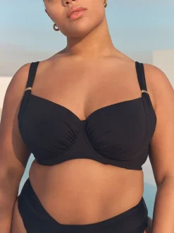 Black Ultimate Support F-K Underwired Bikini Top