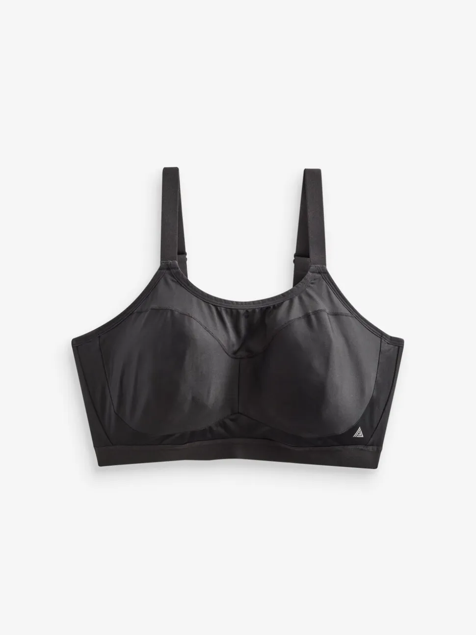 Black Ultimate Support Non Pad Minimising Wired Dry Tech High Impact Sports Bra