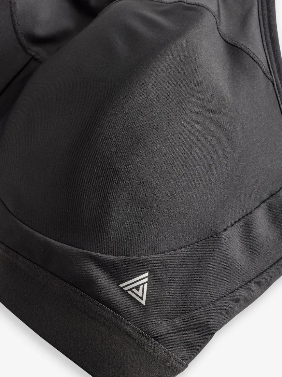 Black Ultimate Support Non Pad Minimising Wired Dry Tech High Impact Sports Bra