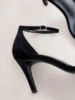 Black Velvet Forever Comfort® Strappy Heeled Sandals