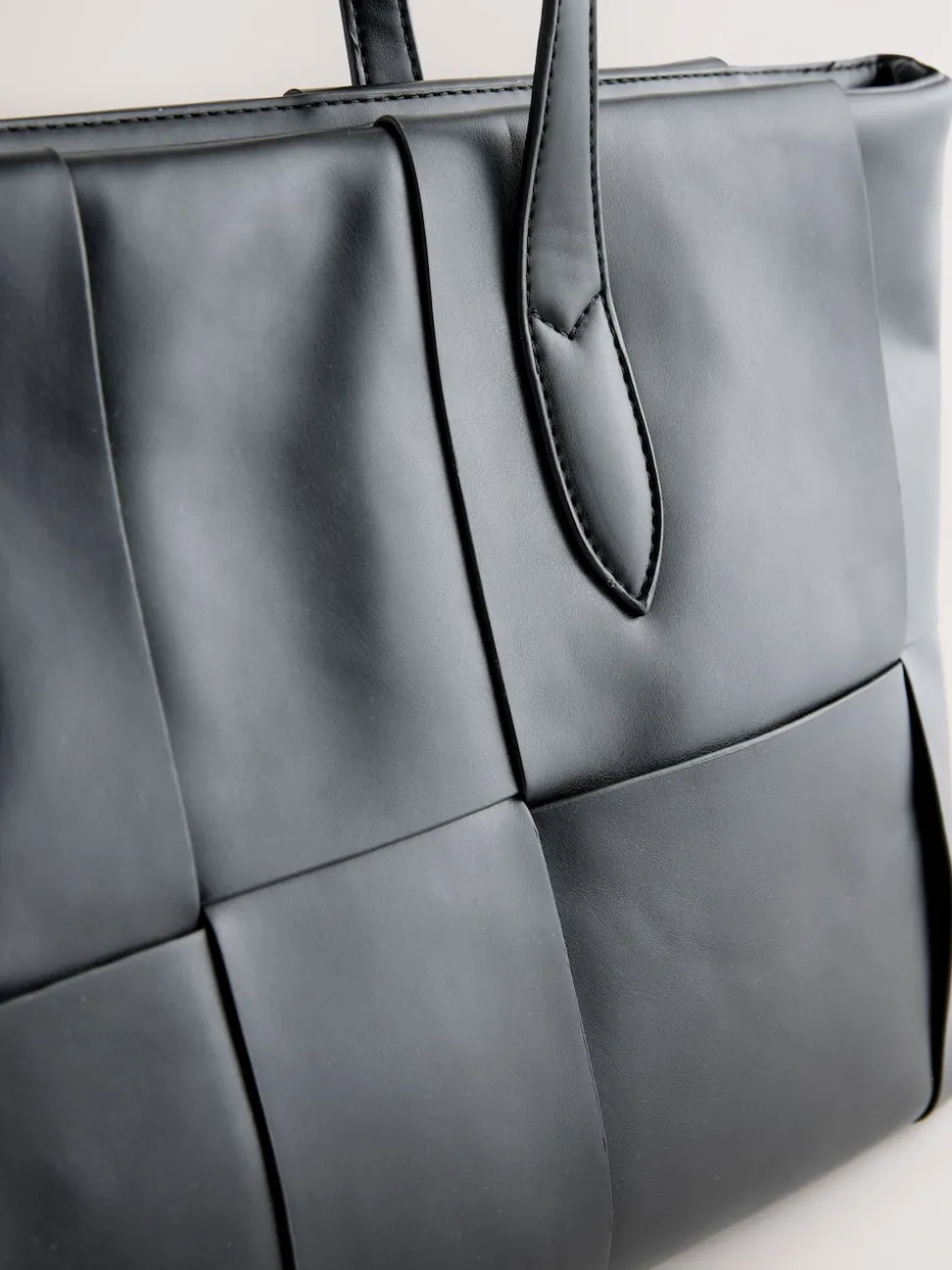 Black Weave Shoulder Bag
