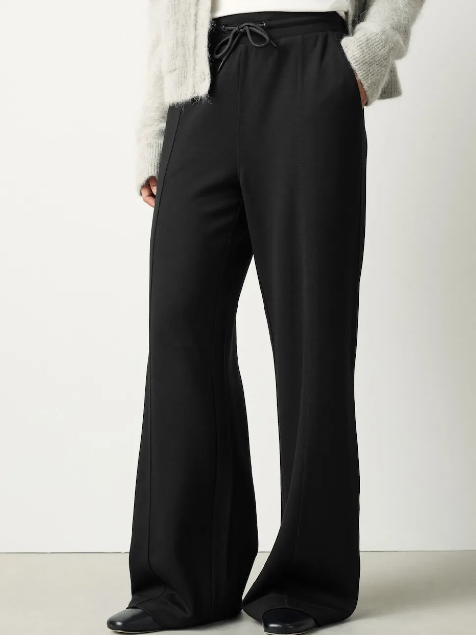 Black Wide Leg Joggers