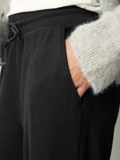 Black Wide Leg Joggers