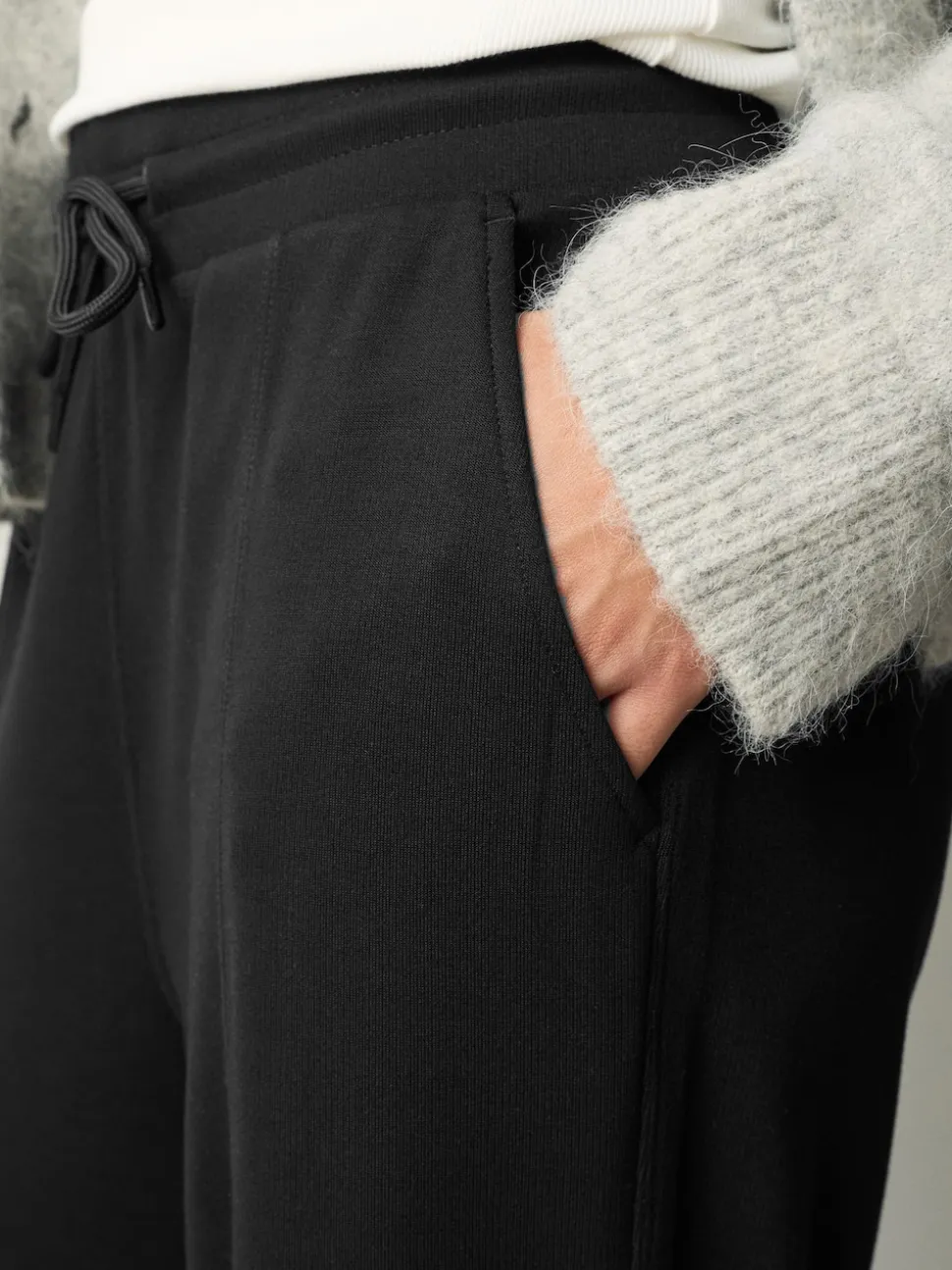 Black Wide Leg Joggers