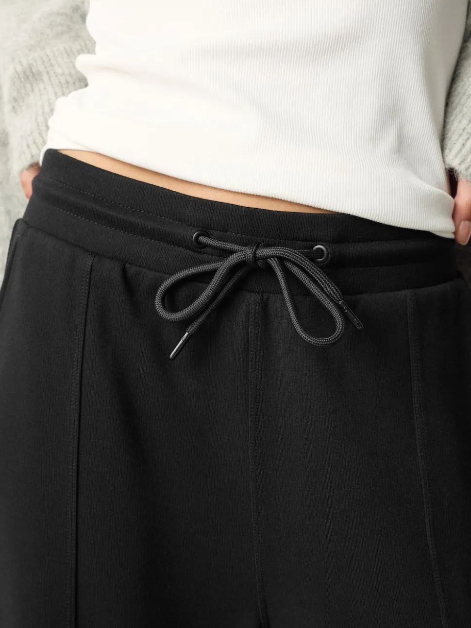 Black Wide Leg Joggers