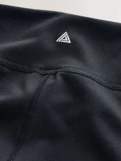 Black With Pockets Sports Dry Tech Tummy Control Shorts