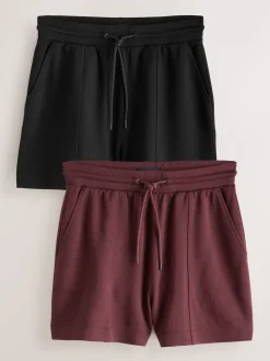 Black/Berry Jersey Shorts 2 Pack