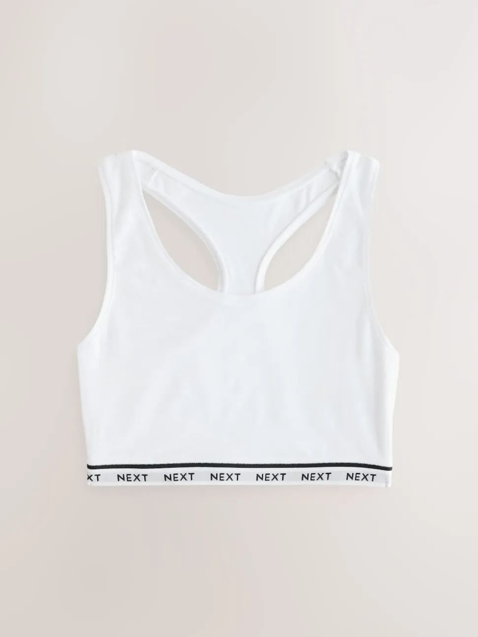 Black/Black/Grey/White Ultimate Comfort Cotton Logo Crop Bras 4 Pack