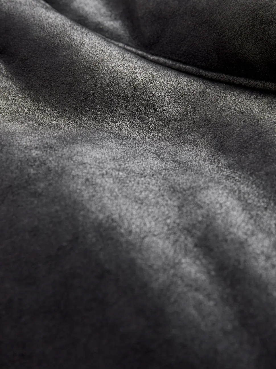 Black/Chocolate Brown Faux Shearling Cropped Aviator Jacket