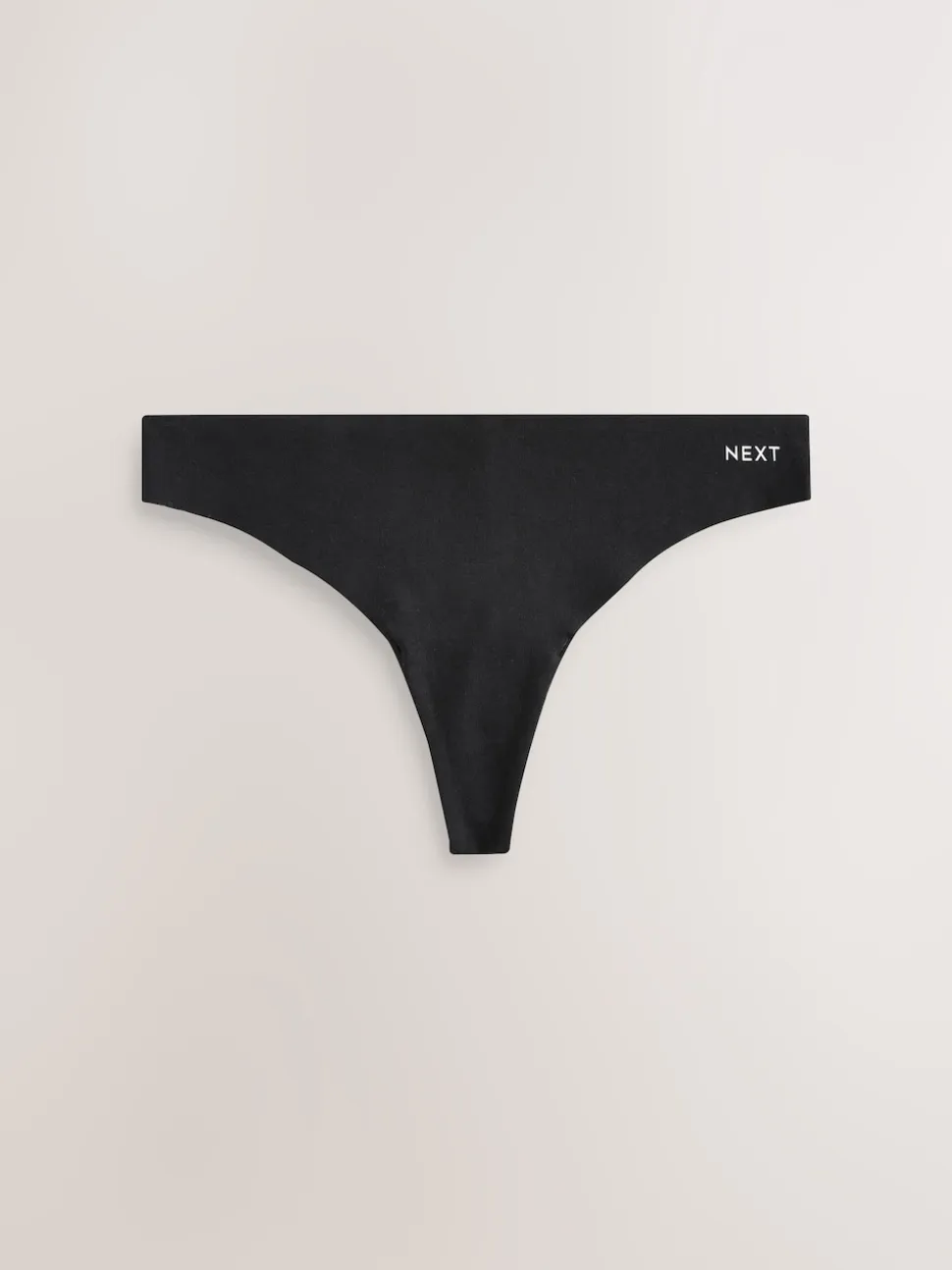 Black/Cream/Pink Thong Cotton Blend No VPL Knickers 7 Pack