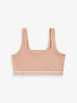 Black/Cream/Praline Nude 3 Pack Ultimate Comfort Crop Tops