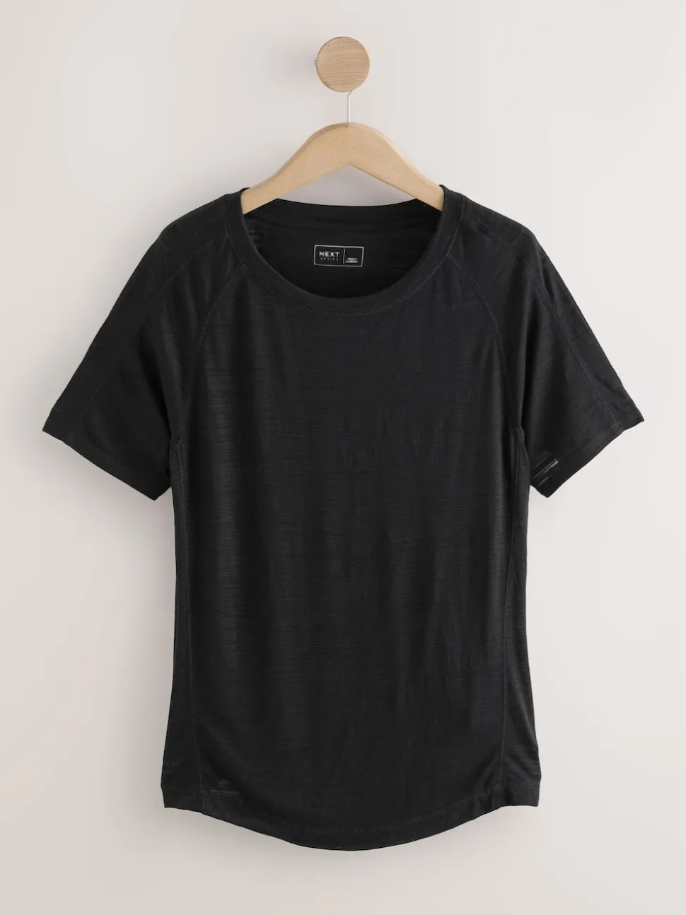 Black/Green Active Crew Neck Lightweight Short Sleeve T-Shirts 2 Pack