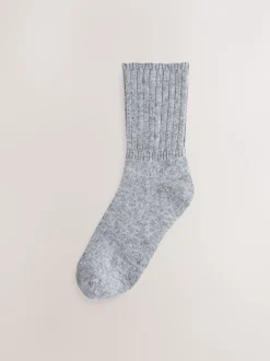 Black/Grey Containing Merino Wool Ankle Socks 2 Pack