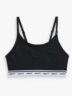 Black/Grey Maternity Nursing Crop Ultimate Comfort Tops 2 Pack