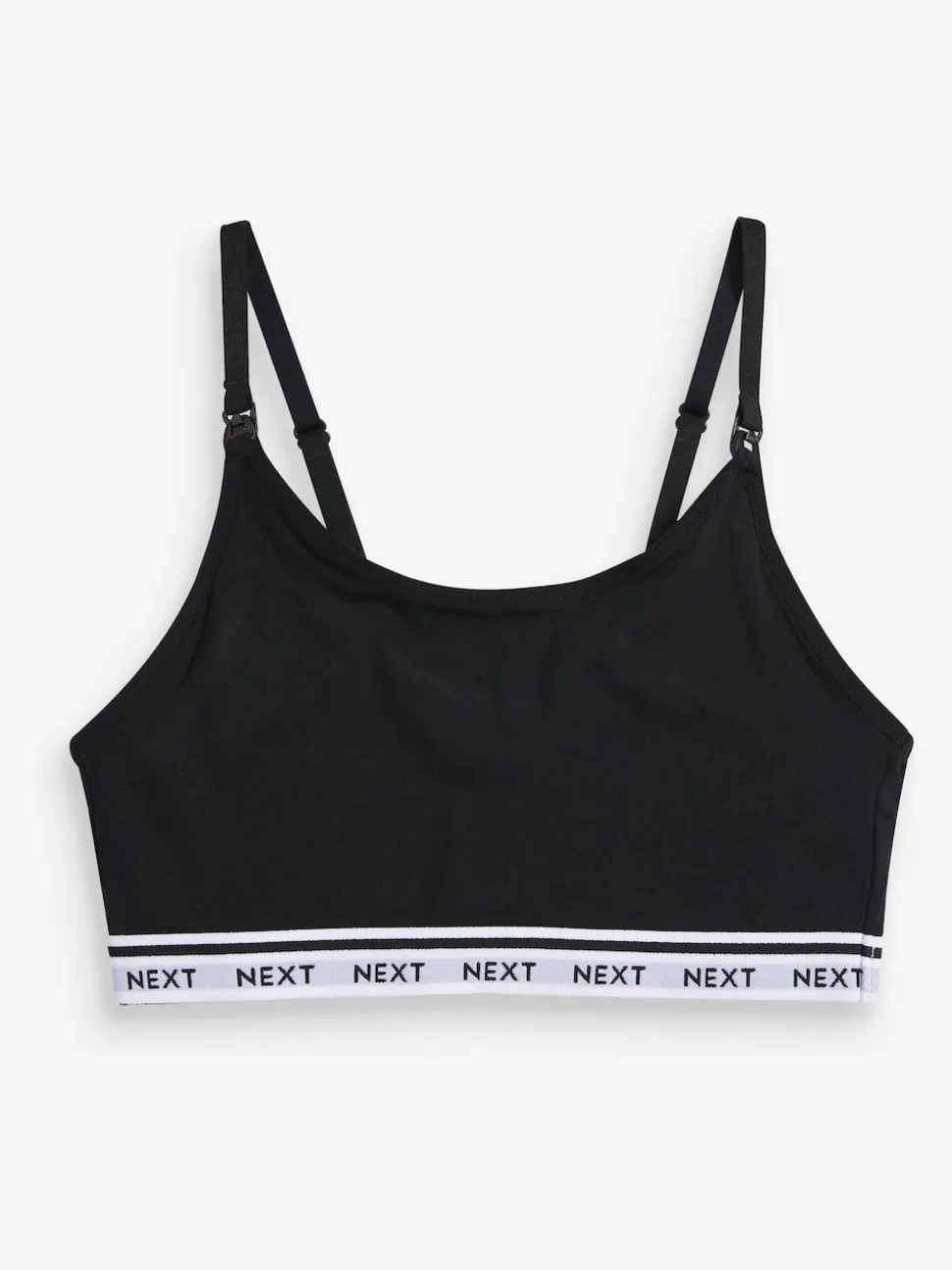 Black/Grey Maternity Nursing Crop Ultimate Comfort Tops 2 Pack