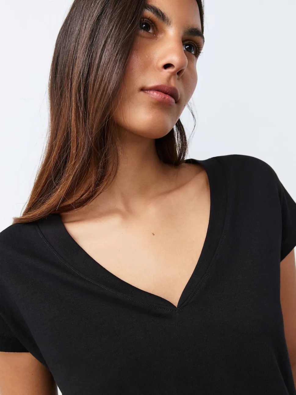 Black/Grey/Pink Cap Sleeve T-Shirts 7 Pack